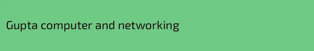Gupta computer and networking